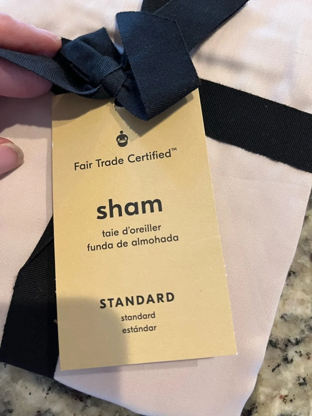 West Elm Silky TENCEL standard sham, made from 100% Lyocell